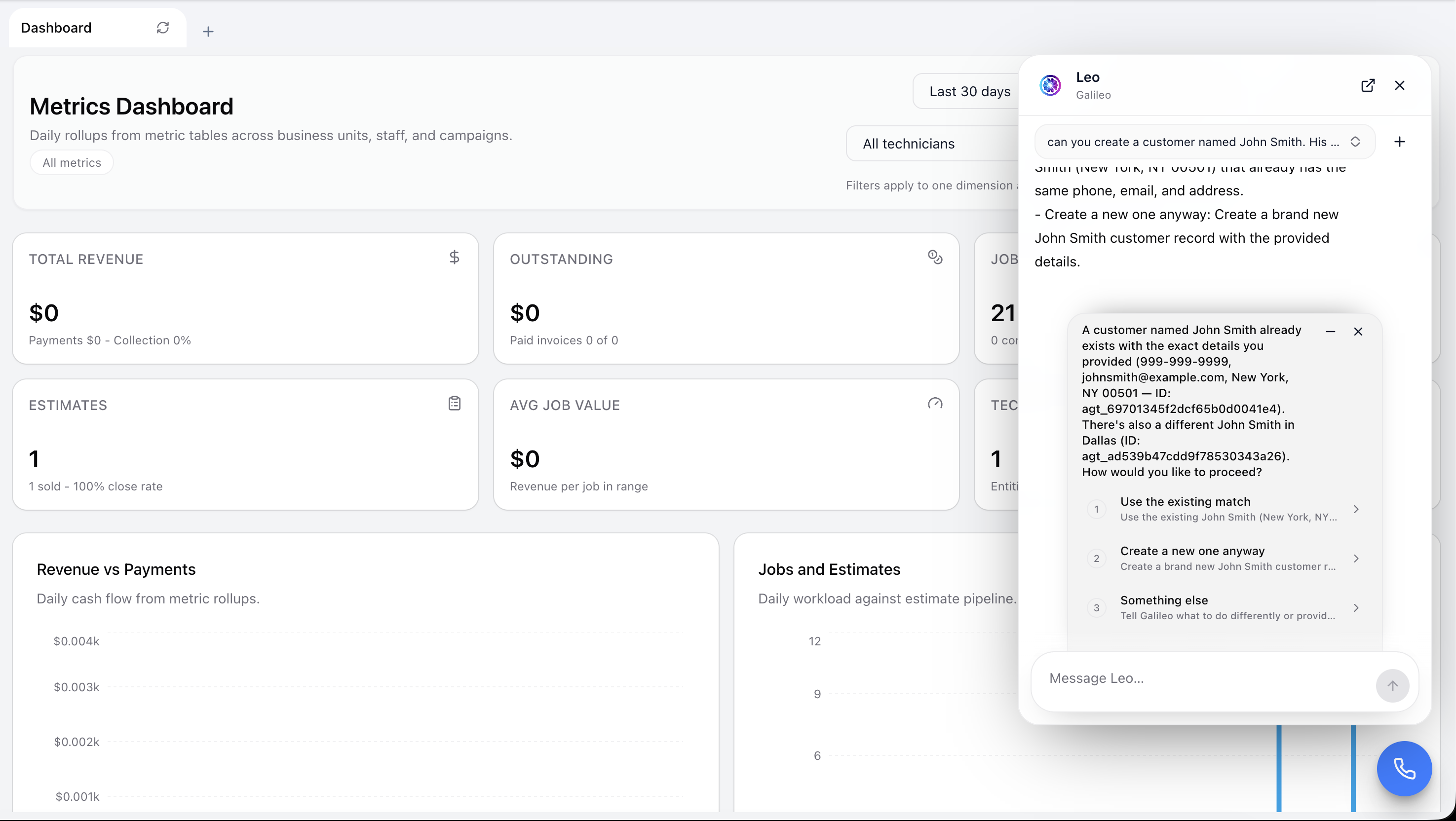 HVAC AI Employees in Nexus showing AI employees for no-cool and no-heat calls, maintenance visits, diagnostics, replacements, and installations