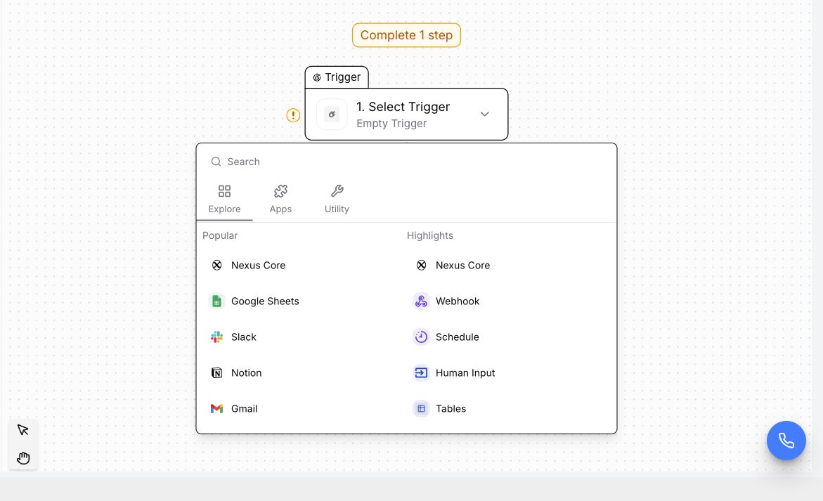 Automation Engine product interface