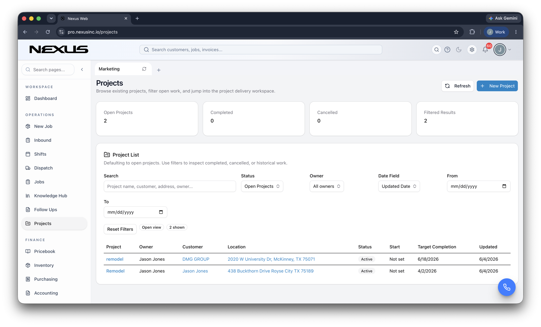 Automations that understand the job around them. interface